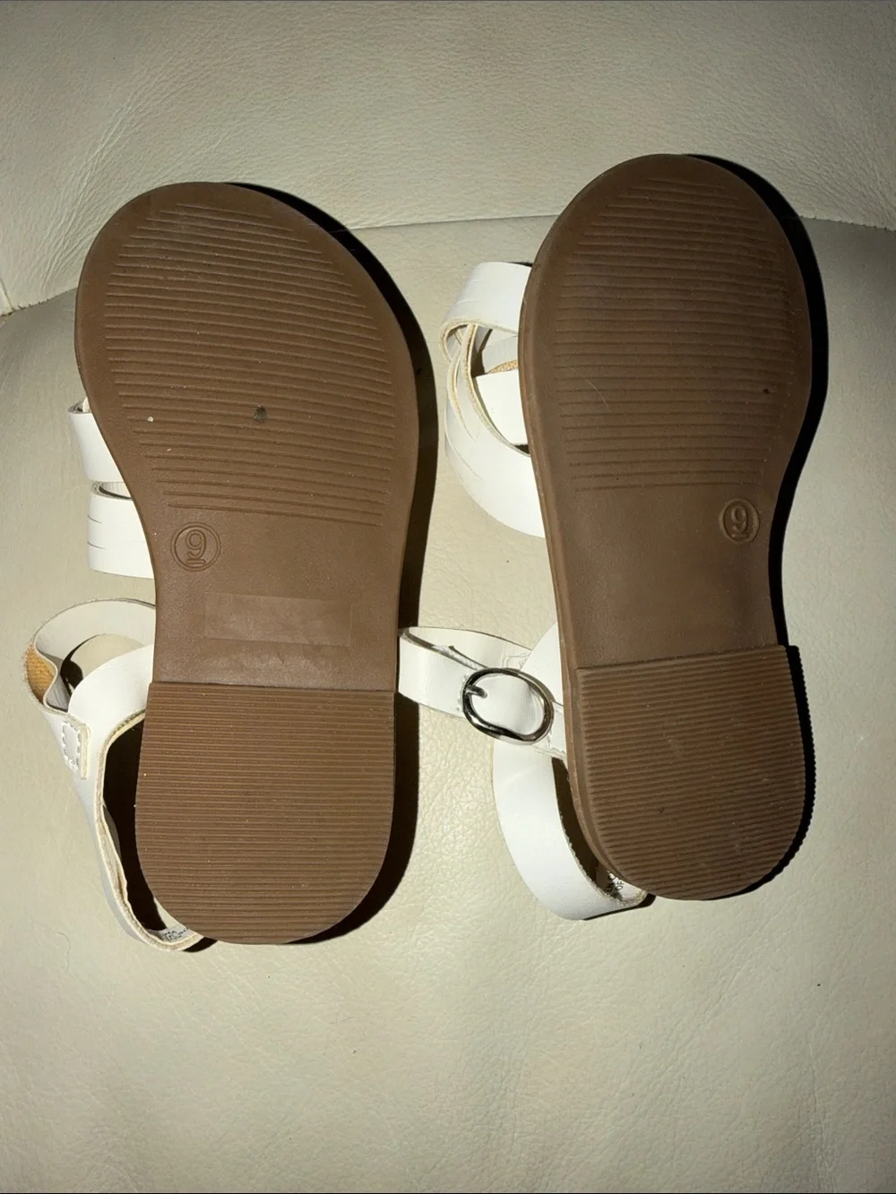 GAP White Braided Strappy Kids Sandals
